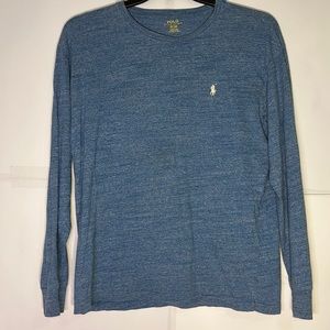 Men’s Polo by Ralph Lauren Classic Fit Blue Long Sleeve T-Shirt Size Medium